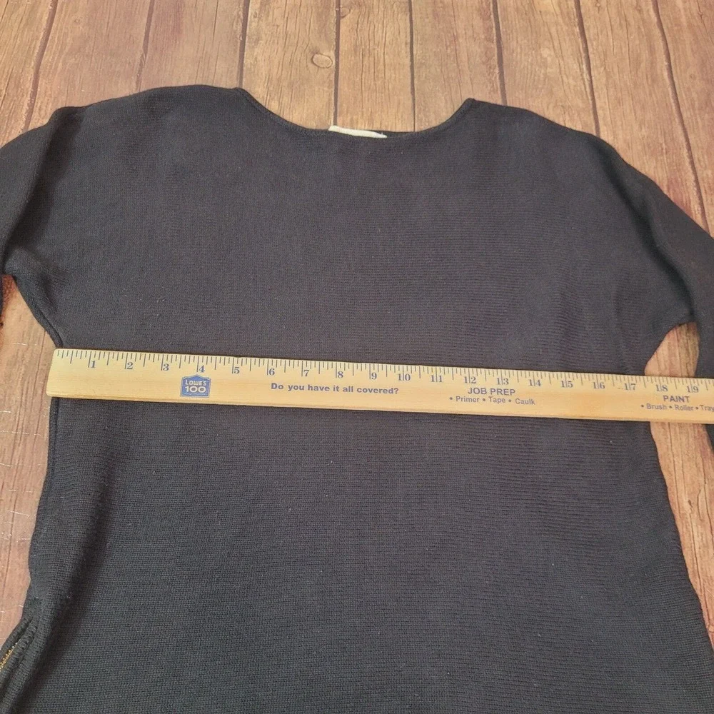Michael Michael Kors Womens Sweater‎ Black S Round Neck Long Sleeve